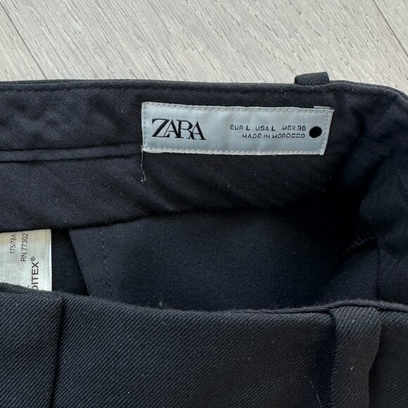 Zara Mini Skort Black Size Large - Picture 5 of 6